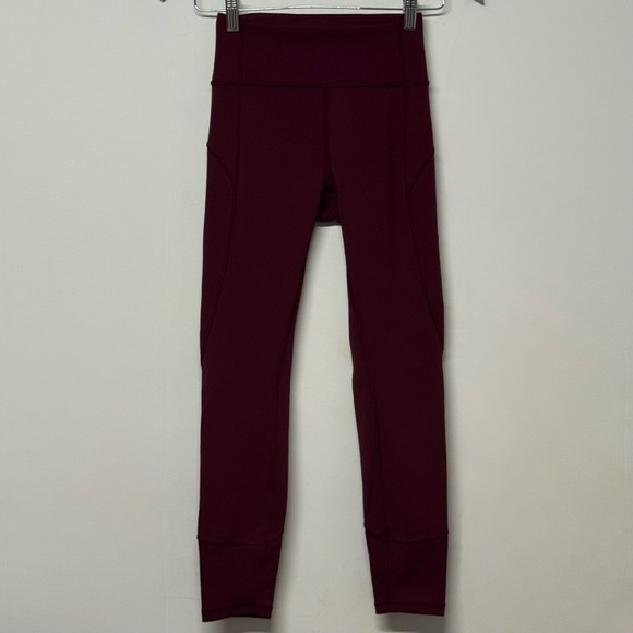 Lululemon Plum Shadow In Movement Tight 4 - Picture 1 of 3